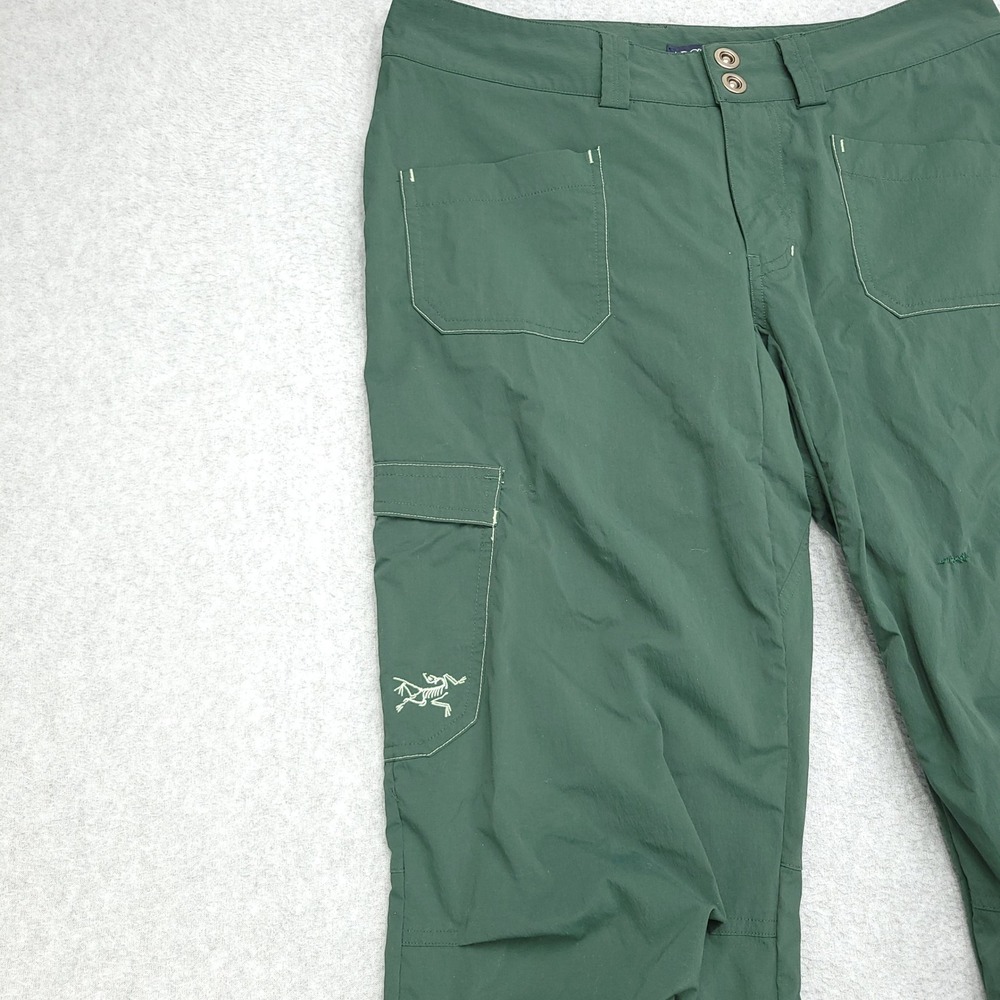 ArcTeryx Rampart Cargo Hiking Pants Women's 6 Green Nylon Lycra Inseam 31 - Picture 3 of 16